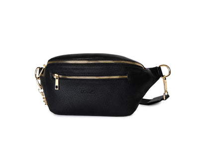 Isel™ Women's Bum Bag (Black / Gold)  |Galliano.Store™