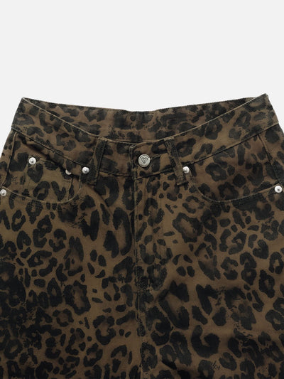 Lety™ Leopard Print Jeans |Galliano.Store™