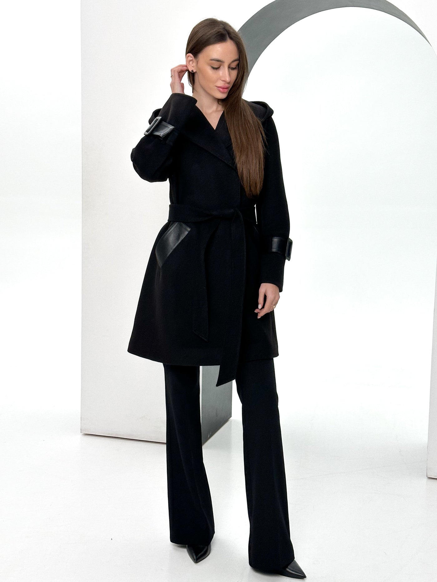 Amalia™ Blend Hooded Coat |Galliano.Store™