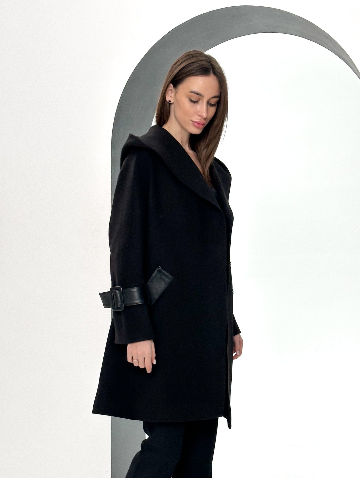 Amalia™ Blend Hooded Coat |Galliano.Store™