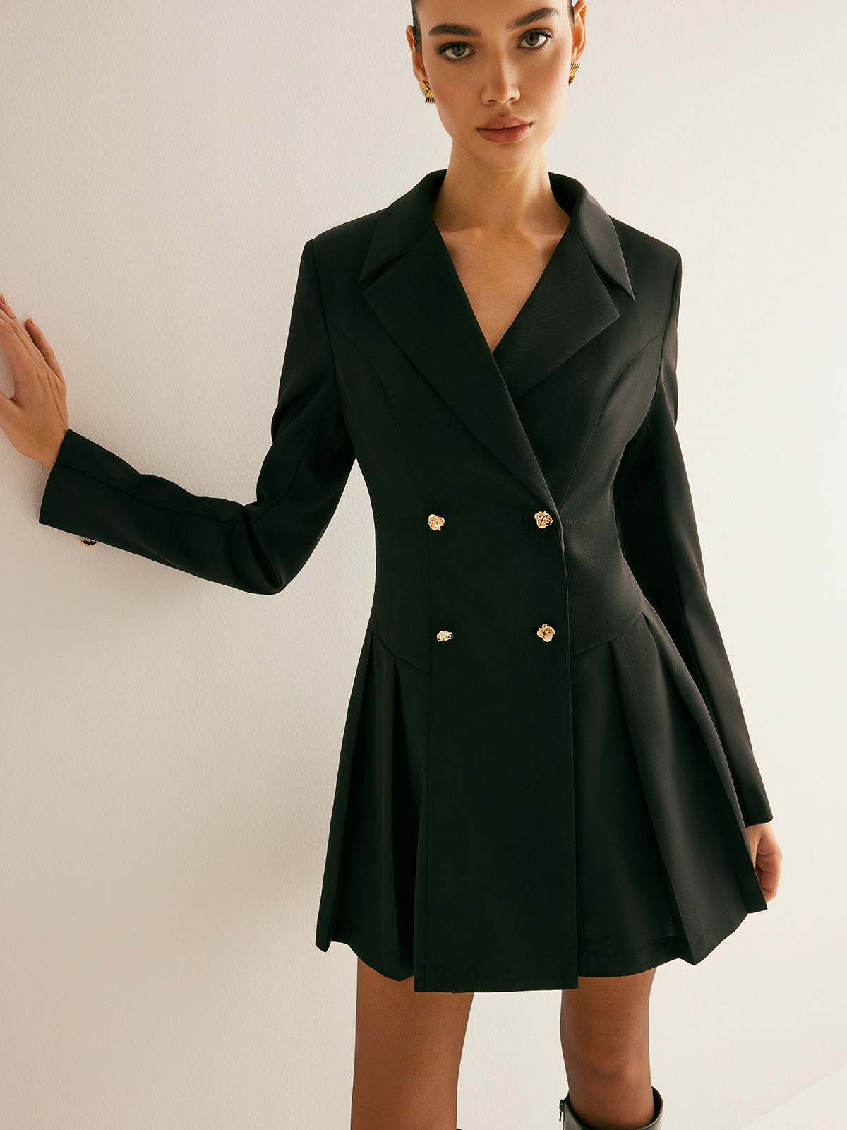 MELVA™ Blazer dress with shoulder pads  |Galliano.Store™