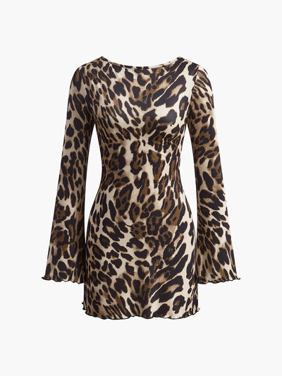 ELISH™ Leopard dress with open back |Galliano.Store™