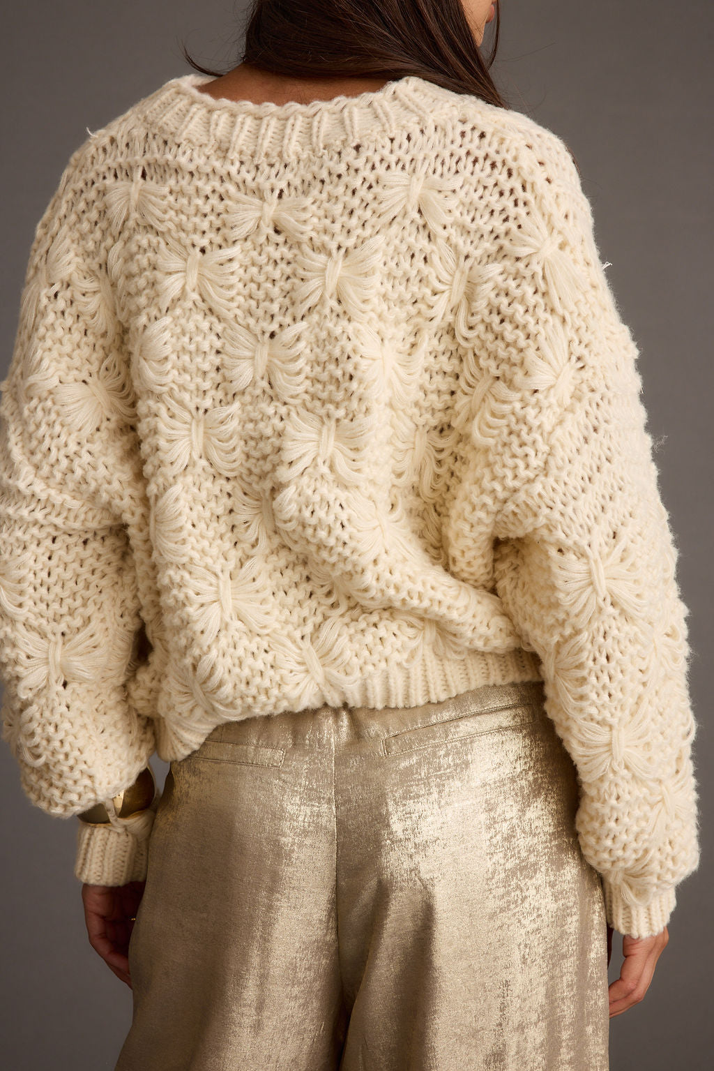 Bryony™ Cream  Knit Sweater |Galliano.Store™