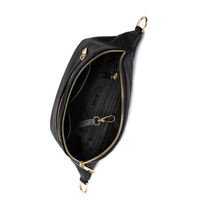 Isel™ Women's Bum Bag (Black / Gold)  |Galliano.Store™