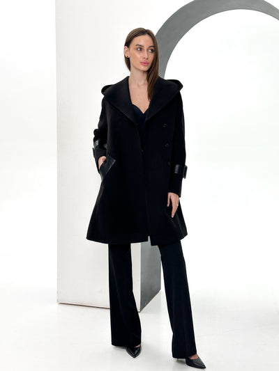 Amalia™ Blend Hooded Coat |Galliano.Store™