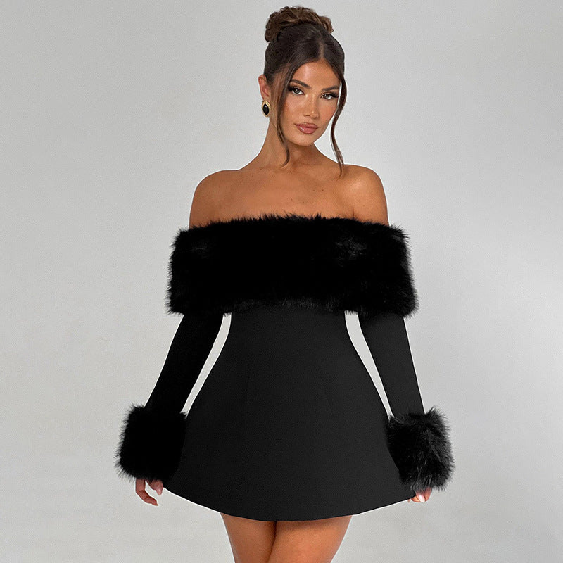 Jazz™ LUXE FAUX FUR MINI DRESS |Galliano.Store™