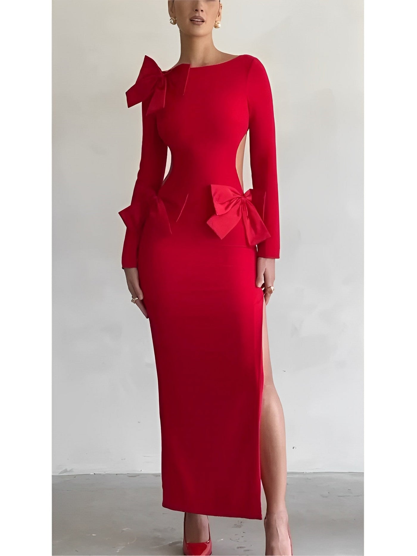 Carmine™ Dress with Bows Design |Galliano.Store™