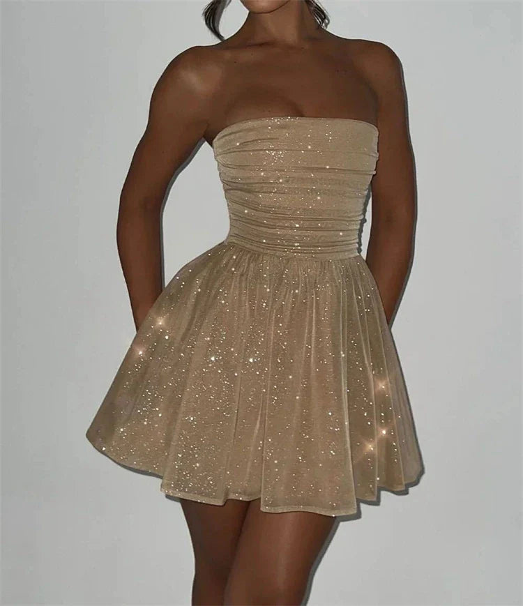 Davinia™ BOW STRAPLESS MINI DRESS |Galliano.Store™