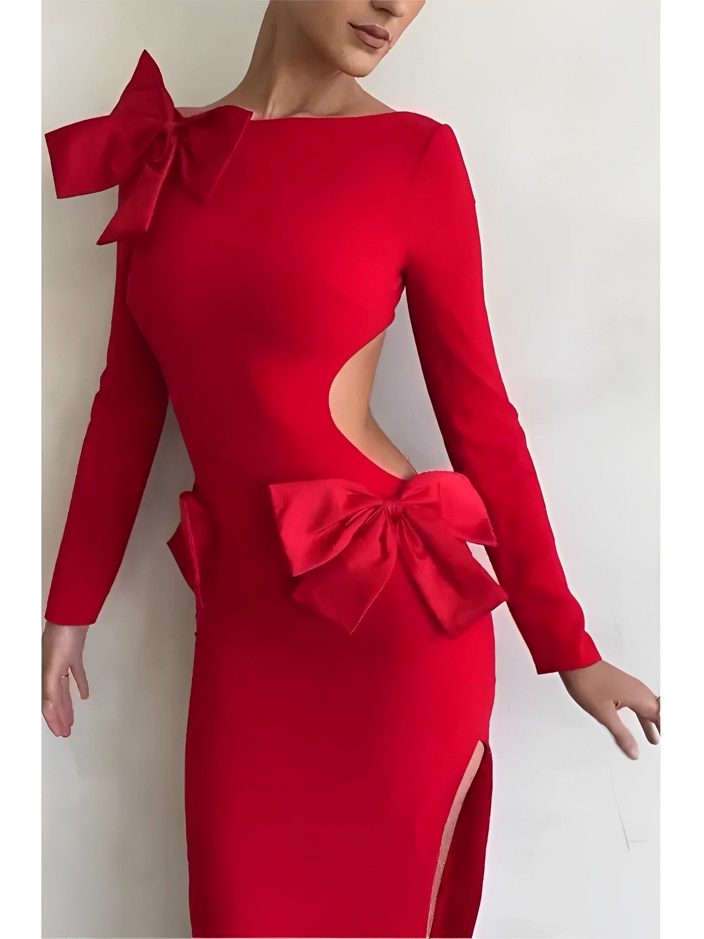 Carmine™ Dress with Bows Design |Galliano.Store™