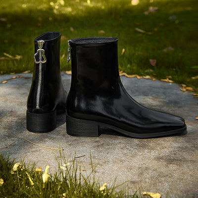 Skye™ Leather Short Martin Boots |Galliano.Store™