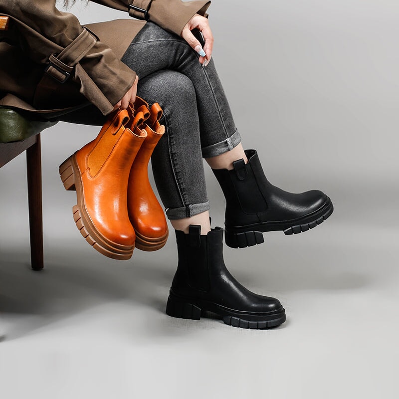 Peace™  Women Chunky Ankle Boots  |Galliano.Store™