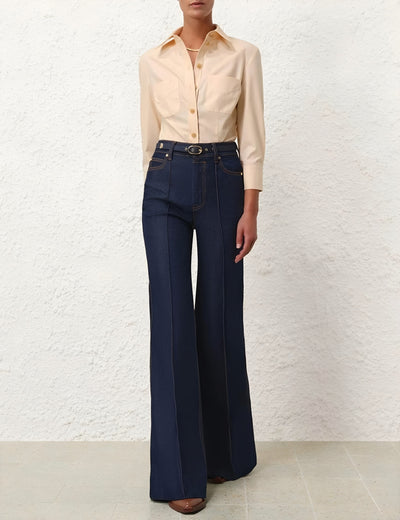 Hazel™ Women's Retro Denim Pants |Galliano.Store™