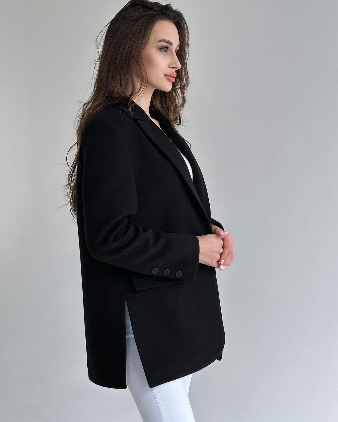 Hilary™ Wool Blend Blazer Jacket |Galliano.Store™